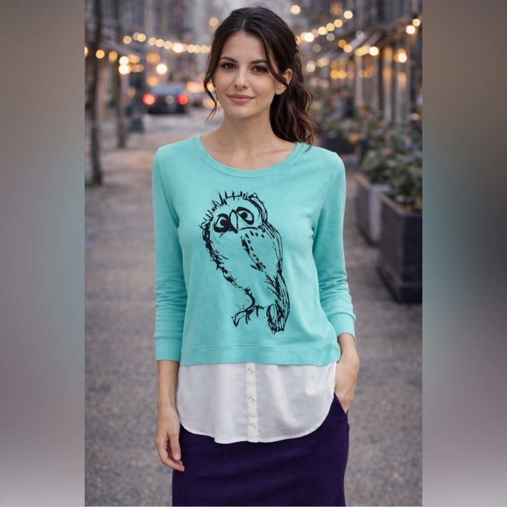 Kenzie Owl printed top